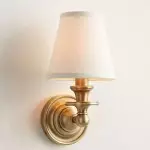 Ashby Vintage Linen Shade Wall Light