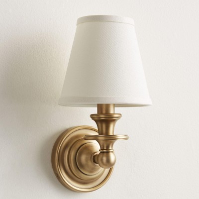 Ashby Vintage Linen Shade Wall Light Ashby Vintage Linen Shade Wall Light