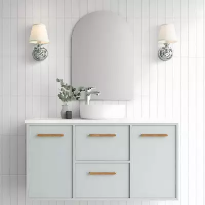 Ashby Vintage Linen Shade Wall Light