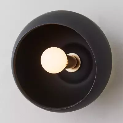 Kalini Farmhouse Round Soft Ceramic Flush Mount Wall Sconce Kalini Farmhouse Round Soft Ceramic Flush Mount Wall Sconce