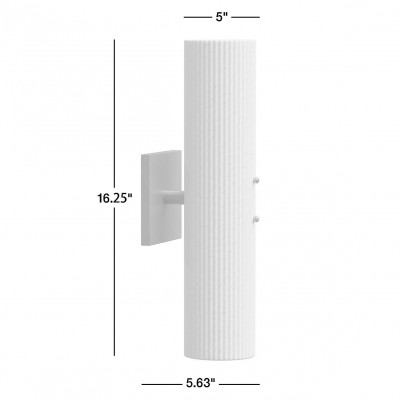 Joanna Modern 2/3 Light Ribbed Fluted Glass Wall Light Joanna Modern 2/3 Light Ribbed Fluted Glass Wall Light