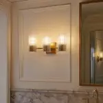 Joanna Modern 2/3 Light Ribbed Fluted Glass Wall Light