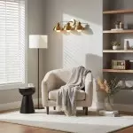 York Minimalist 3-Light Glass Globe Metal Wall Light