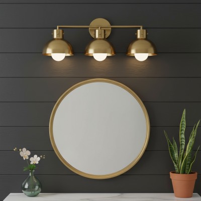York Minimalist 3-Light Glass Globe Metal Wall Light York Minimalist 3-Light Glass Globe Metal Wall Light