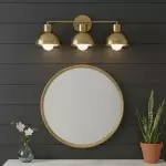 York Minimalist 3-Light Glass Globe Metal Wall Light