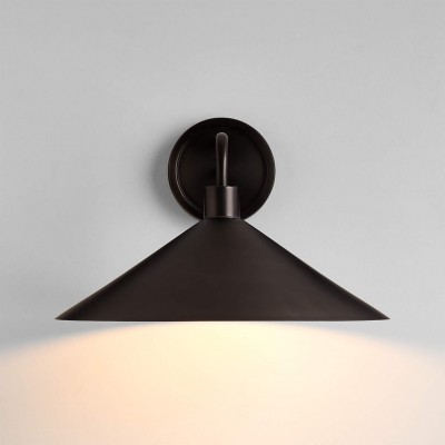 Kemp Industrial Black Brass Metal Indoor/Outdoor Wall Light Kemp Industrial Black Brass Metal Indoor/Outdoor Wall Light
