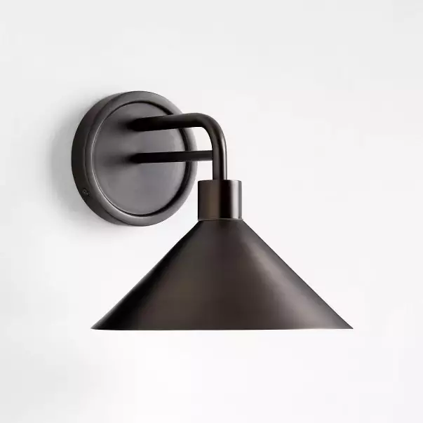 Kemp Industrial Black Brass Metal Indoor/Outdoor Wall Light Kemp Industrial Black Brass Metal Indoor/Outdoor Wall Light