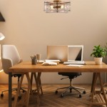 Luke Luxury 4-Light Textured Cast Glass Flush Mount Ceiling Light