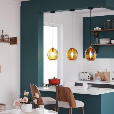 Ross Vintage Colorful Glass Pendant Light Ross Vintage Colorful Glass Pendant Light