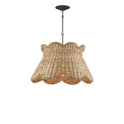 Karinne Natural Flower Rattan Pendant Light