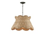 Karinne Natural Flower Rattan Pendant Light