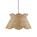 Karinne Natural Flower Rattan Pendant Light
