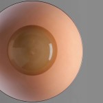 Beata Modern Orange Dome Glass Pendant Light