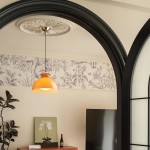 Beata Modern Orange Dome Glass Pendant Light