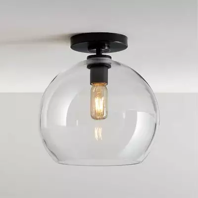 Pawson Minimalist Round Glass Brass Flush Mount Ceiling Light Pawson Minimalist Round Glass Brass Flush Mount Ceiling Light