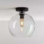 Allyson Farmhouse Rattan Flush Mount Ceiling Light