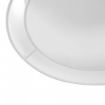 Haslam Wabi-Sabi White Linen Drum Shade Flush Mount Ceiling Light