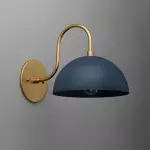 Zethus Modern Soft Cream Dome Metal Wall Light