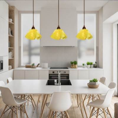 Lise Creative Colorful Flower Cloud Glass Pendant Light Lise Creative Colorful Flower Cloud Glass Pendant Light
