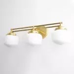 Zethus Modern Soft Cream Dome Metal Wall Light