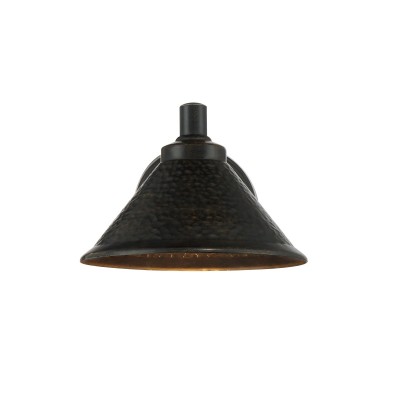 Conran Industrial Black Metal Cone Shade Outdoor Wall Light Conran Industrial Black Metal Cone Shade Outdoor Wall Light