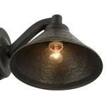 Conran Industrial Black Metal Cone Shade Outdoor Wall Light