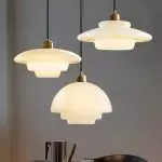 Ritika Vintage Art Cream Multi-Shape Glass Pendant Light Ritika Vintage Art Cream Multi-Shape Glass Pendant Light