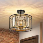 Calixte Minimalist LED Round Metal Ceiling Light