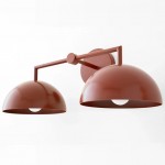 Burton Modern Nordic Morandi 2-Light Metal Wall Light