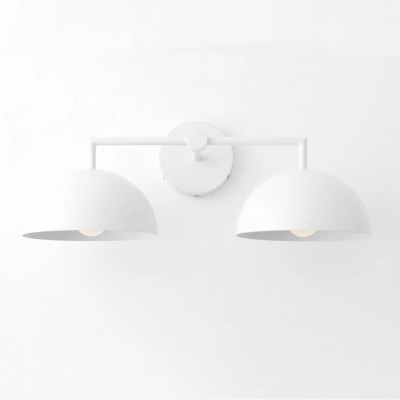 Burton Modern Nordic Morandi 2-Light Metal Wall Light Burton Modern Nordic Morandi 2-Light Metal Wall Light