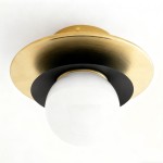 Ilincic Modern Morandi Globe Brass Ceiling Light