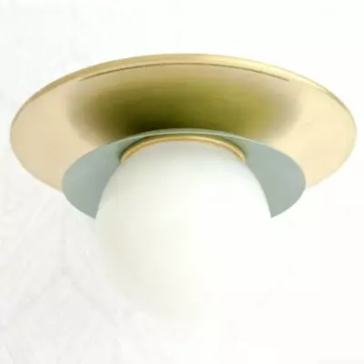 Ilincic Modern Morandi Globe Brass Ceiling Light Ilincic Modern Morandi Globe Brass Ceiling Light