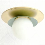 Ilincic Modern Morandi Globe Brass Ceiling Light