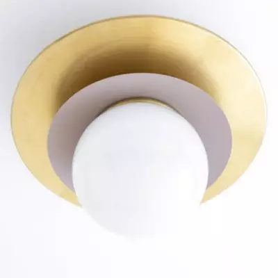 Ilincic Modern Morandi Globe Brass Ceiling Light Ilincic Modern Morandi Globe Brass Ceiling Light