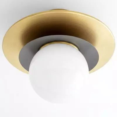 Ilincic Modern Morandi Globe Brass Ceiling Light Ilincic Modern Morandi Globe Brass Ceiling Light