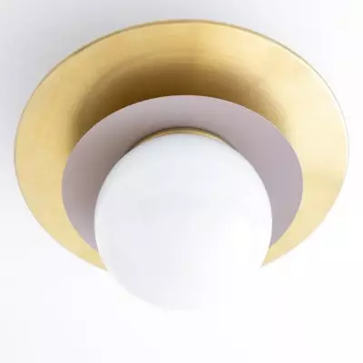 Ilincic Modern Morandi Globe Brass Ceiling Light Ilincic Modern Morandi Globe Brass Ceiling Light