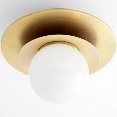 Ilincic Modern Morandi Globe Brass Ceiling Light Ilincic Modern Morandi Globe Brass Ceiling Light