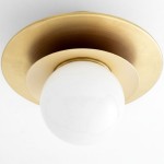 Ilincic Modern Morandi Globe Brass Ceiling Light