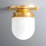 Roger Modern Brass Flush Mount Metal Ceiling Light