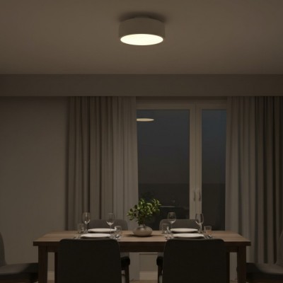 Dixon Modern Powder-coated Metal Round Flush Mount Ceiling Light Dixon Modern Powder-coated Metal Round Flush Mount Ceiling Light