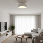 Dixon Modern Powder-coated Metal Round Flush Mount Ceiling Light