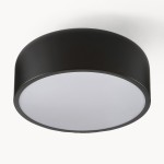 Dixon Modern Powder-coated Metal Round Flush Mount Ceiling Light