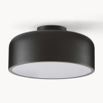 Dixon Modern Powder-coated Metal Round Flush Mount Ceiling Light
