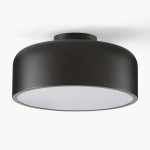 Dixon Modern Powder-coated Metal Round Flush Mount Ceiling Light