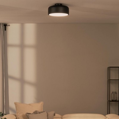 Dixon Modern Powder-coated Metal Round Flush Mount Ceiling Light Dixon Modern Powder-coated Metal Round Flush Mount Ceiling Light