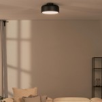 Dixon Modern Powder-coated Metal Round Flush Mount Ceiling Light