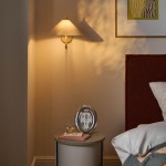 Rhodes Minimalist Linen Fabric Cone Wall Light