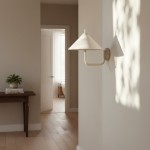 Rhodes Minimalist Linen Fabric Cone Wall Light