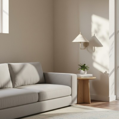 Rhodes Minimalist Linen Fabric Cone Wall Light Rhodes Minimalist Linen Fabric Cone Wall Light