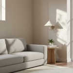 Rhodes Minimalist Linen Fabric Cone Wall Light